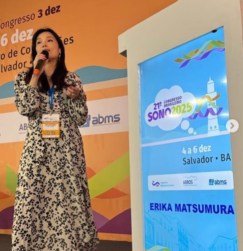 Dra. Erika Matsumura em apresentação no 21º Congresso Brasileiro do Sono